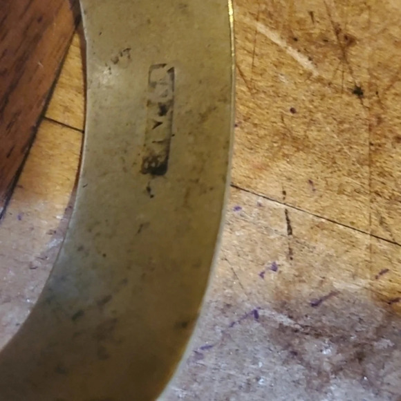 Vintage Brass Cuff and Bangle‎ Set - Picture 12 of 12